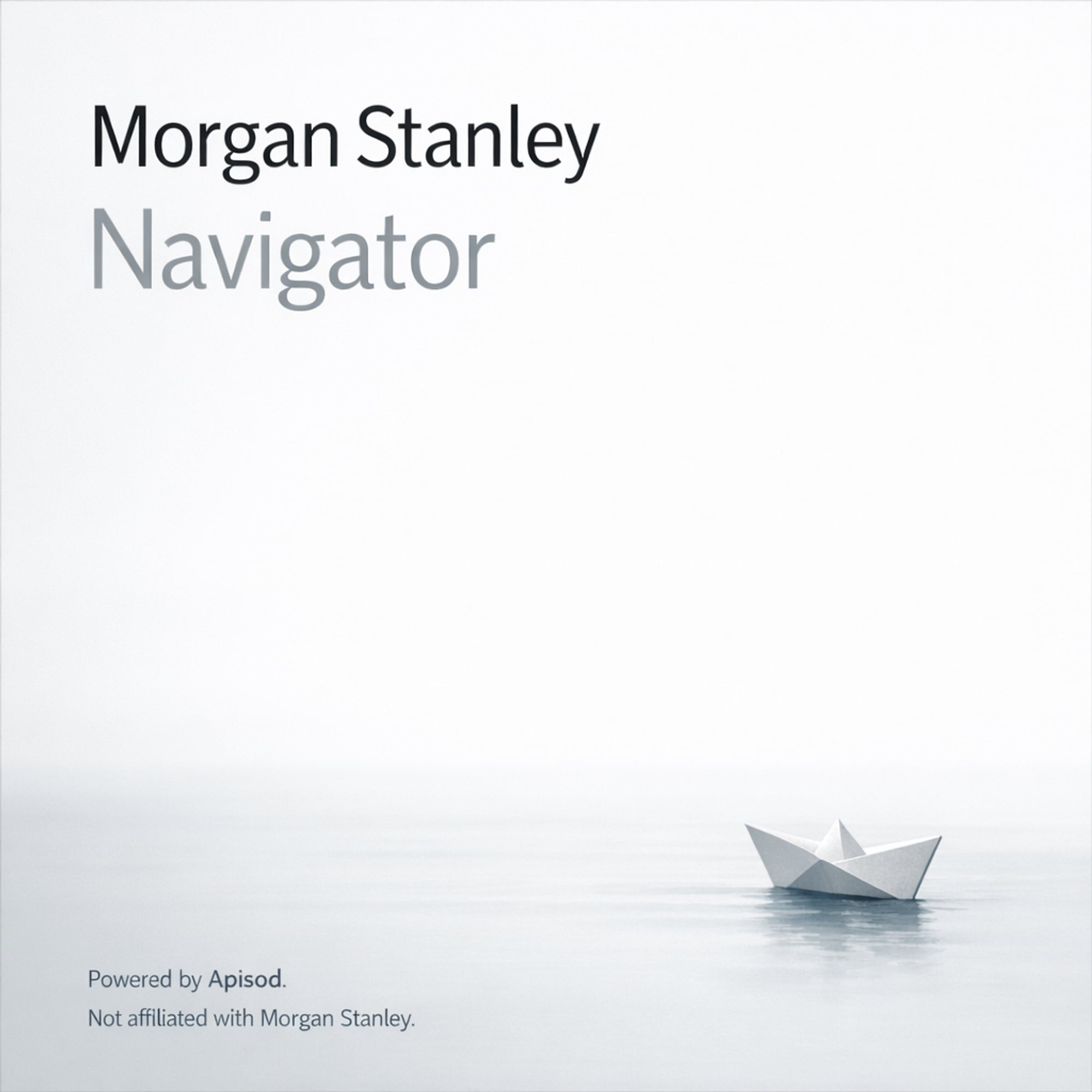 Morgan Stanley Navigator podcast cover art