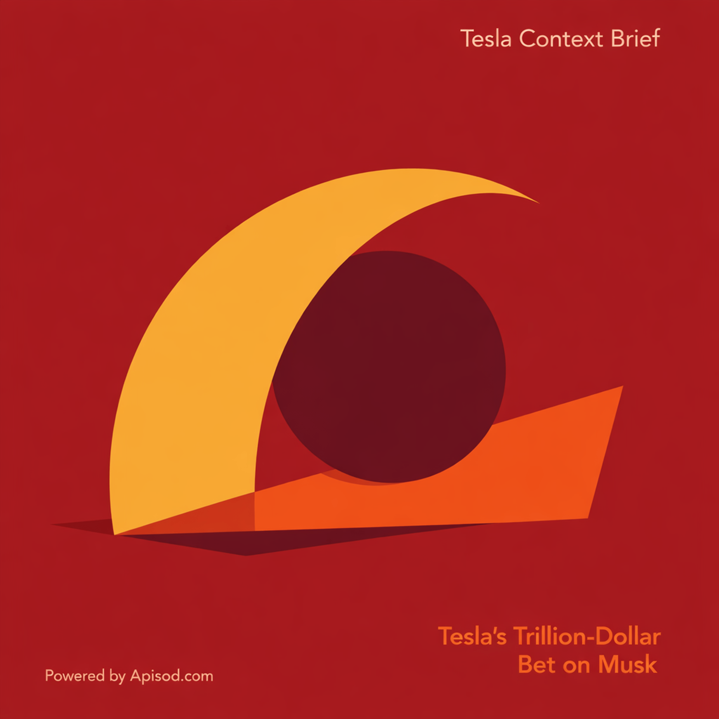 "Tesla's Trillion-Dollar Bet on Musk" episode cover art