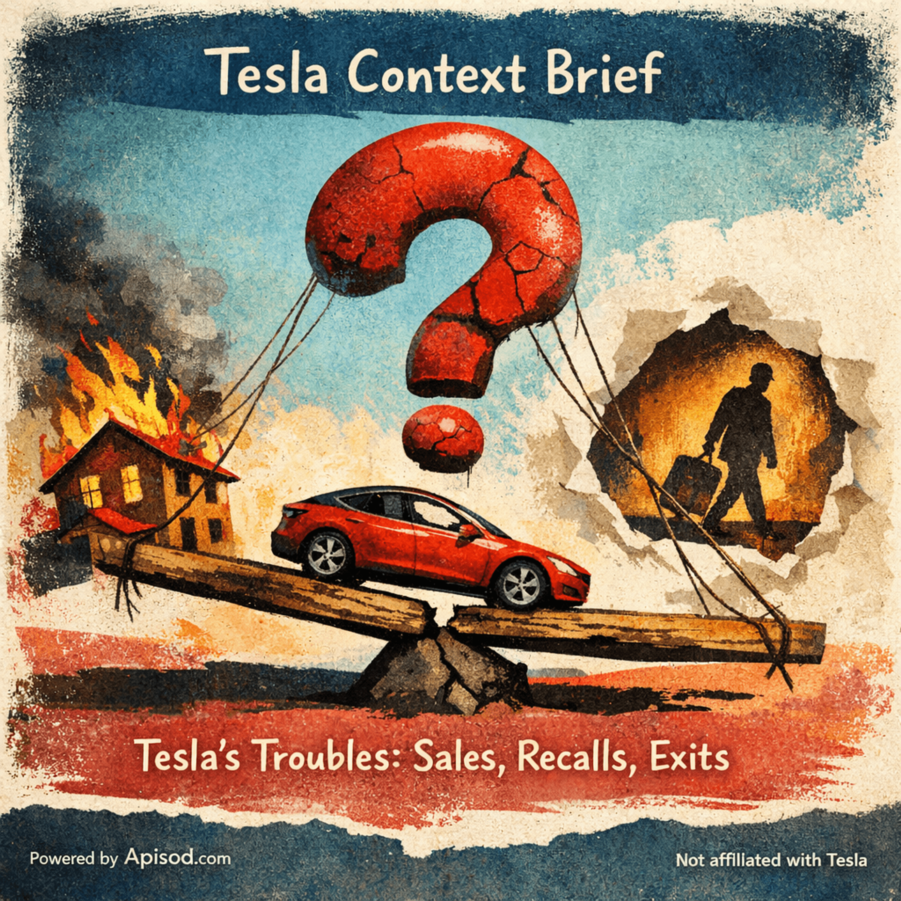 Tesla's Troubles: Sales, Recalls, Exits episode cover art
