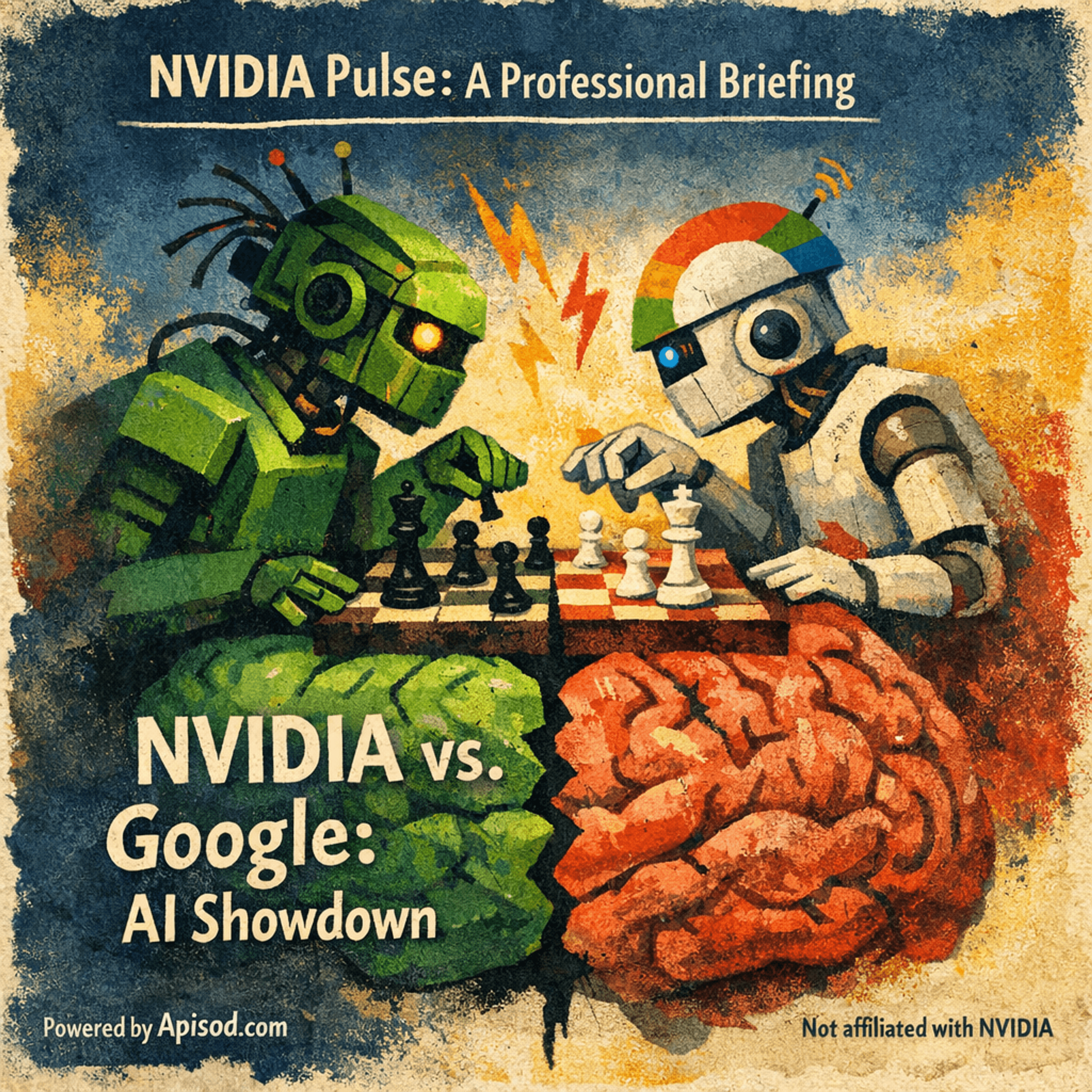 "NVIDIA vs. Google: AI Showdown" episode cover art