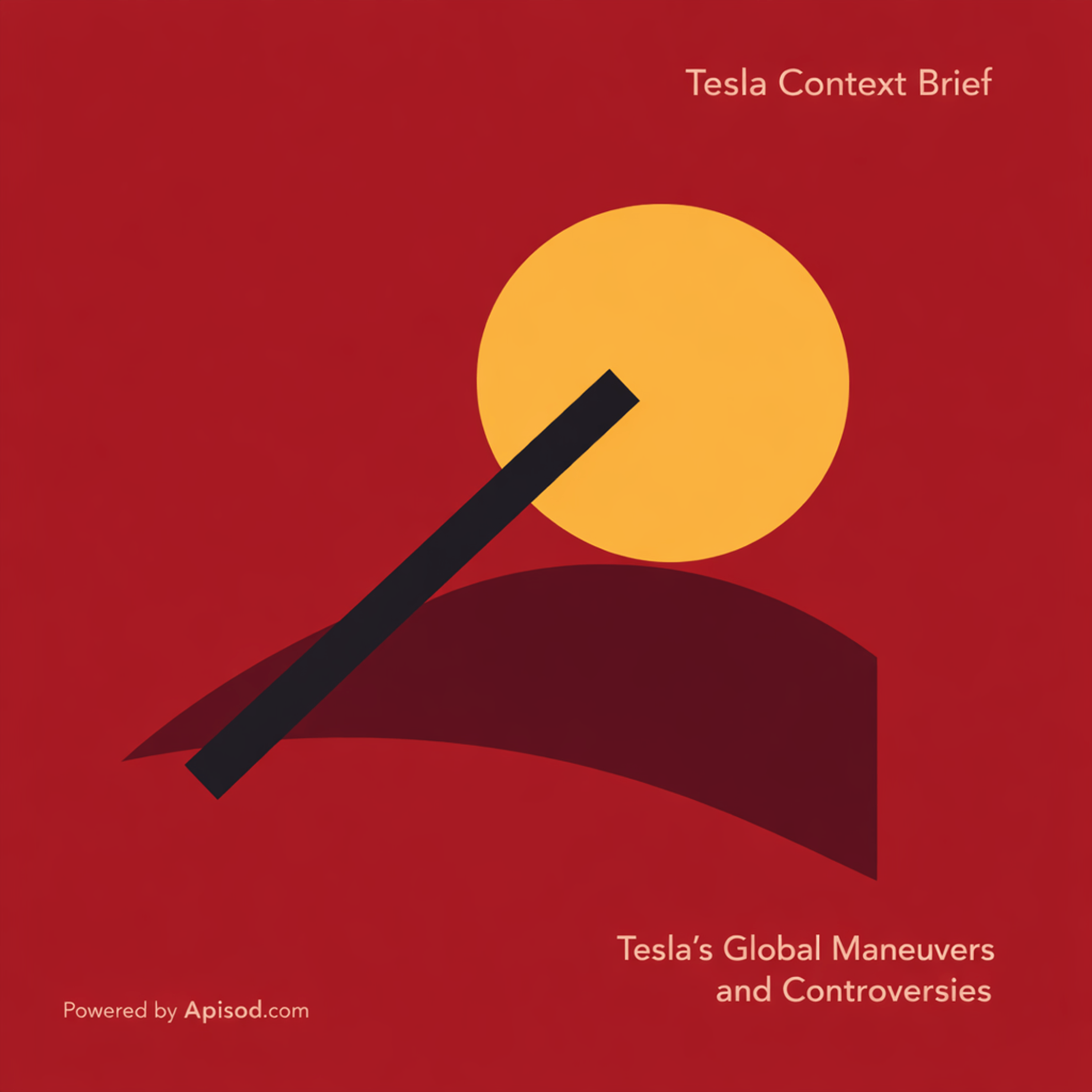 "Tesla's Global Maneuvers and Controversies" episode cover art