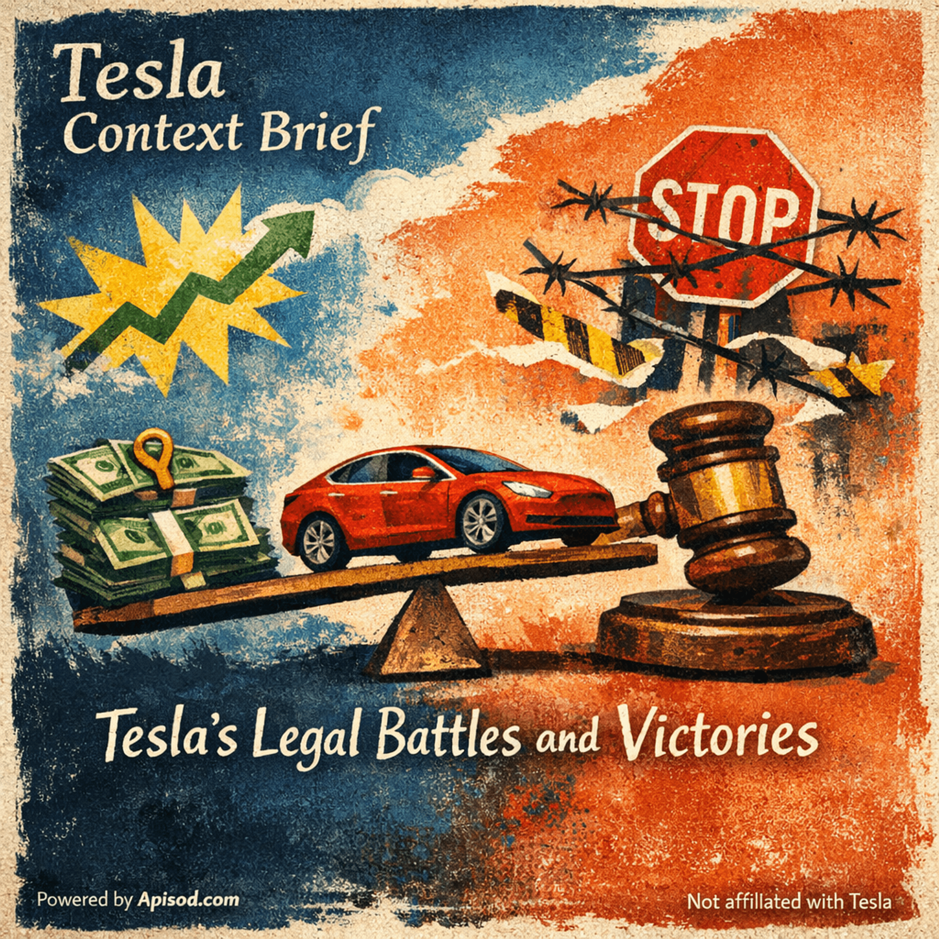 Tesla's Legal Battles and Victories episode cover art