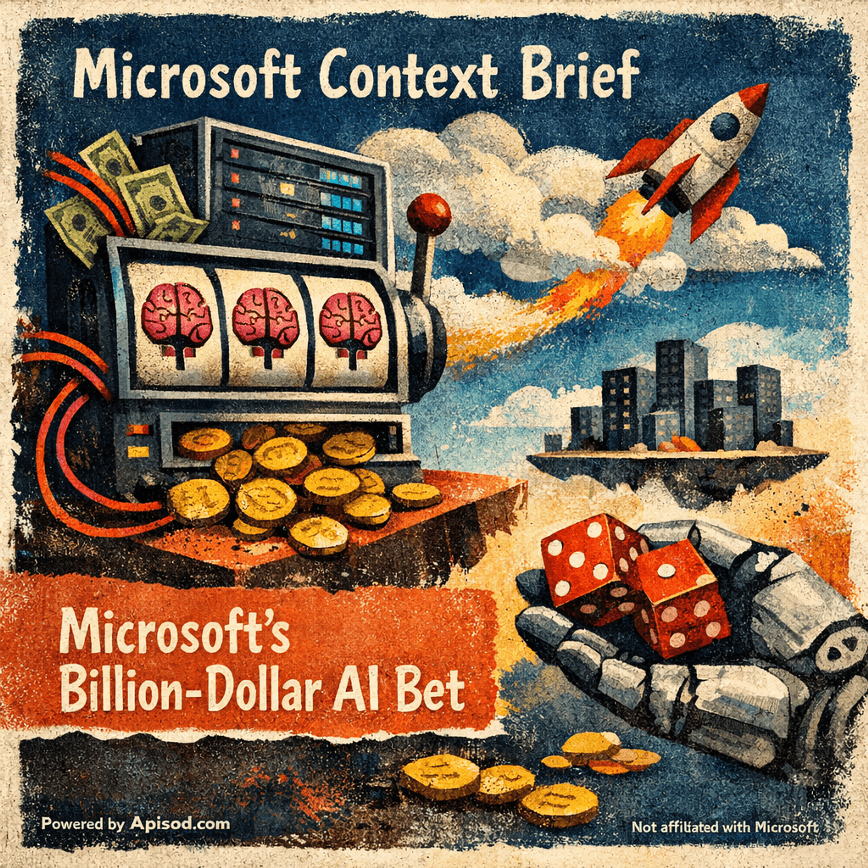 "Microsoft's Billion-Dollar AI Bet" episode cover art