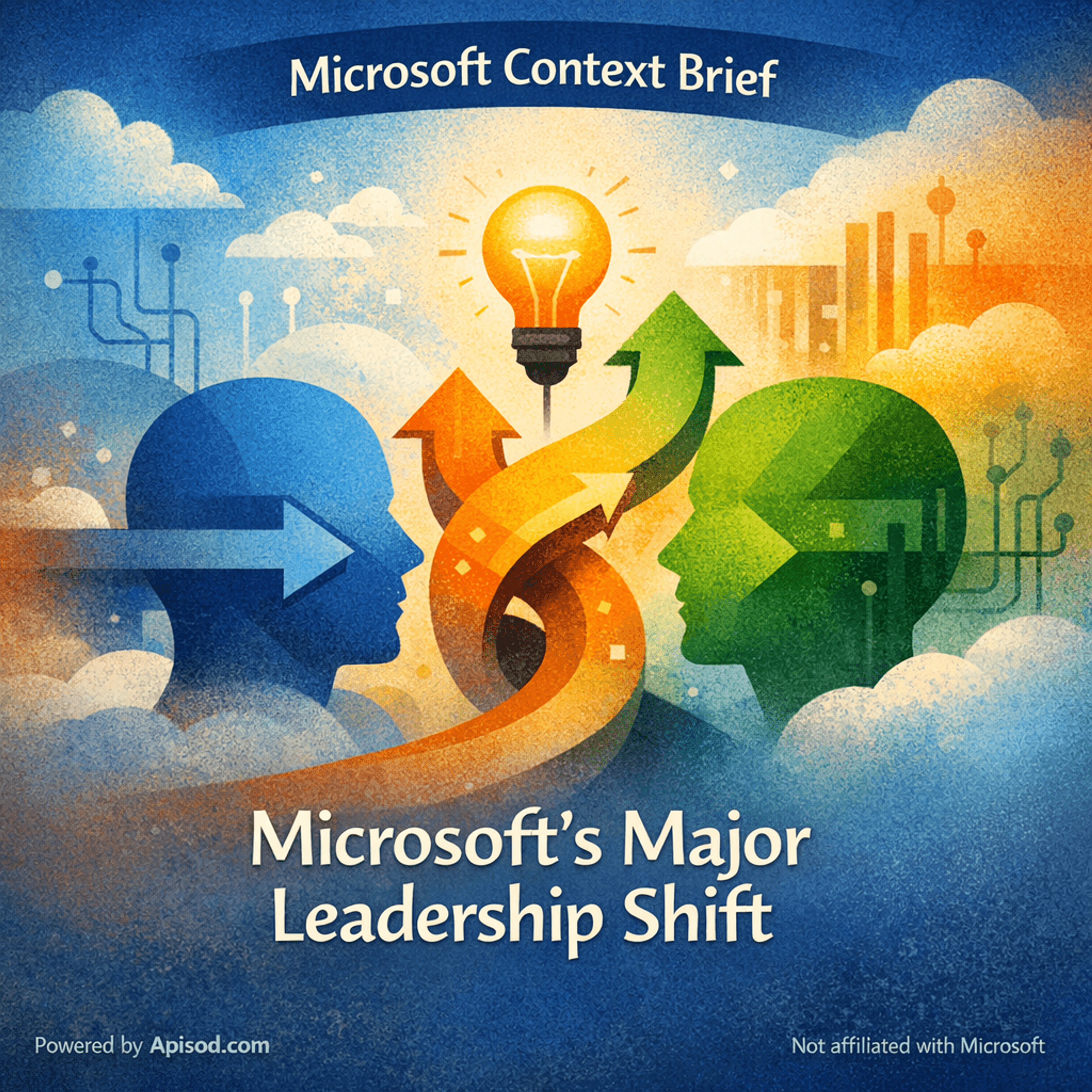 "Microsoft's Major Leadership Shift" episode cover art