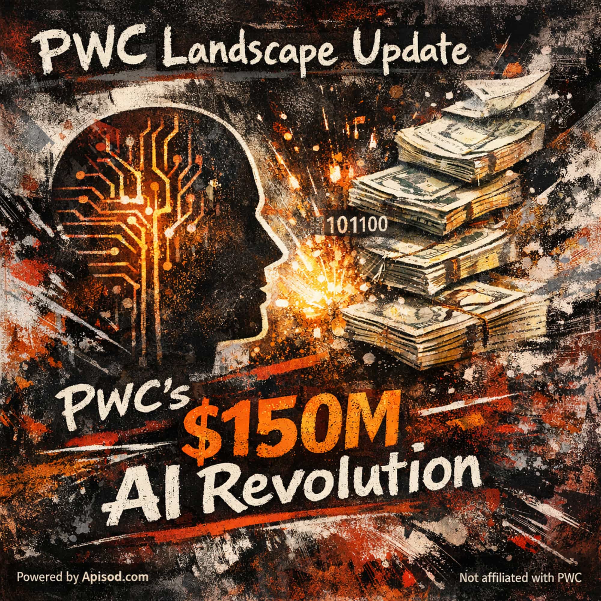 PWC's $150M AI Revolution episode cover art