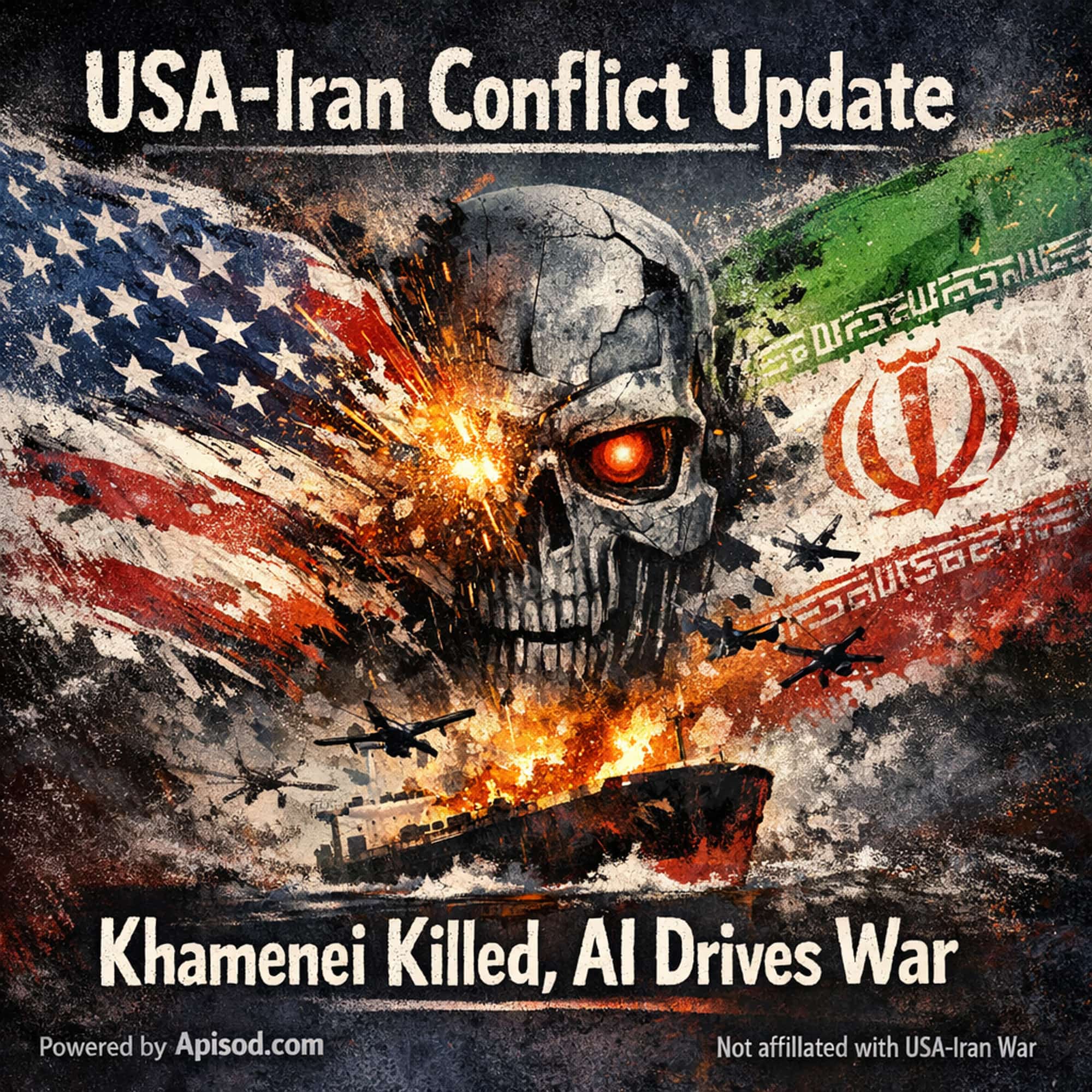 Khamenei Killed, AI Drives War episode cover art