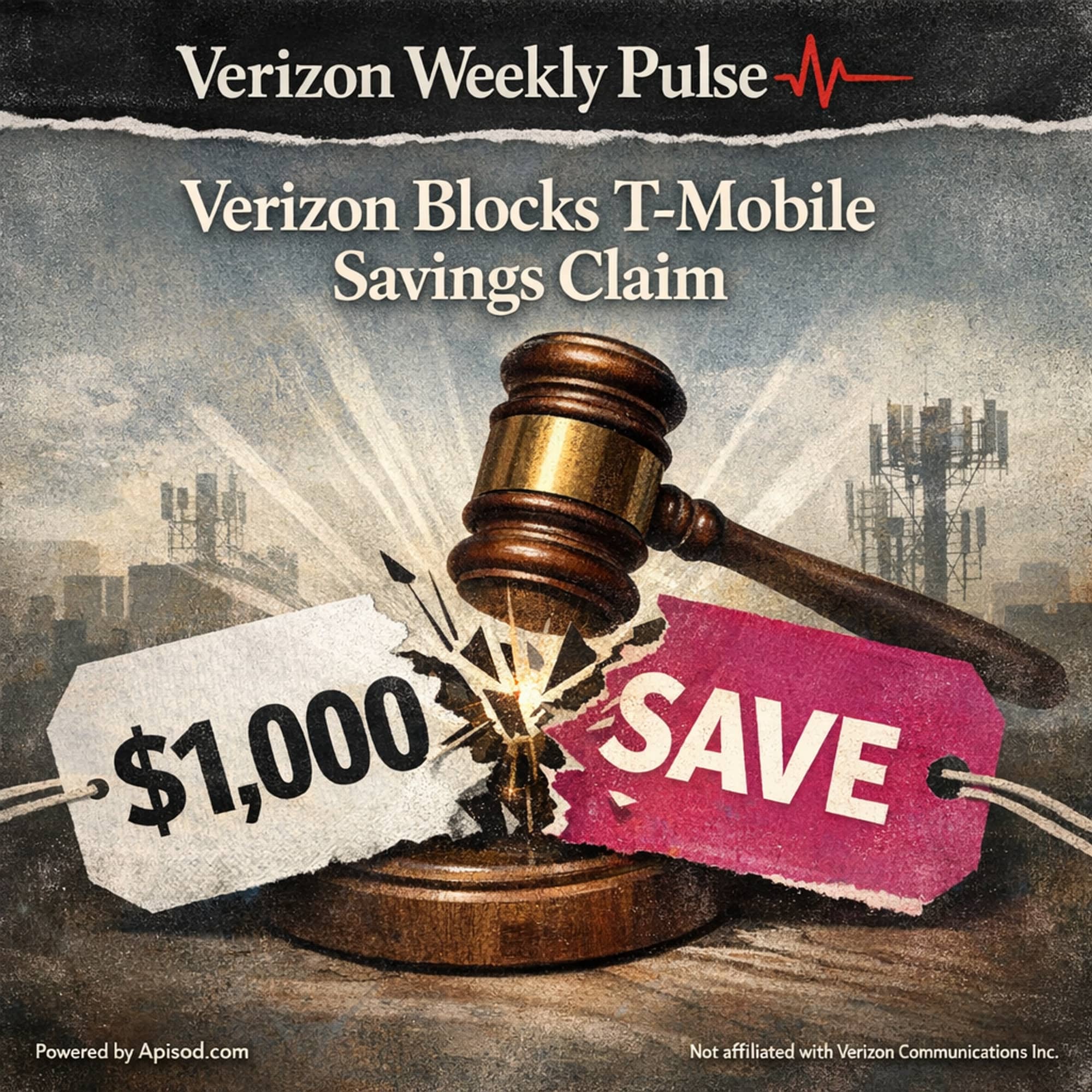 Verizon Blocks T-Mobile Savings Claim episode cover art