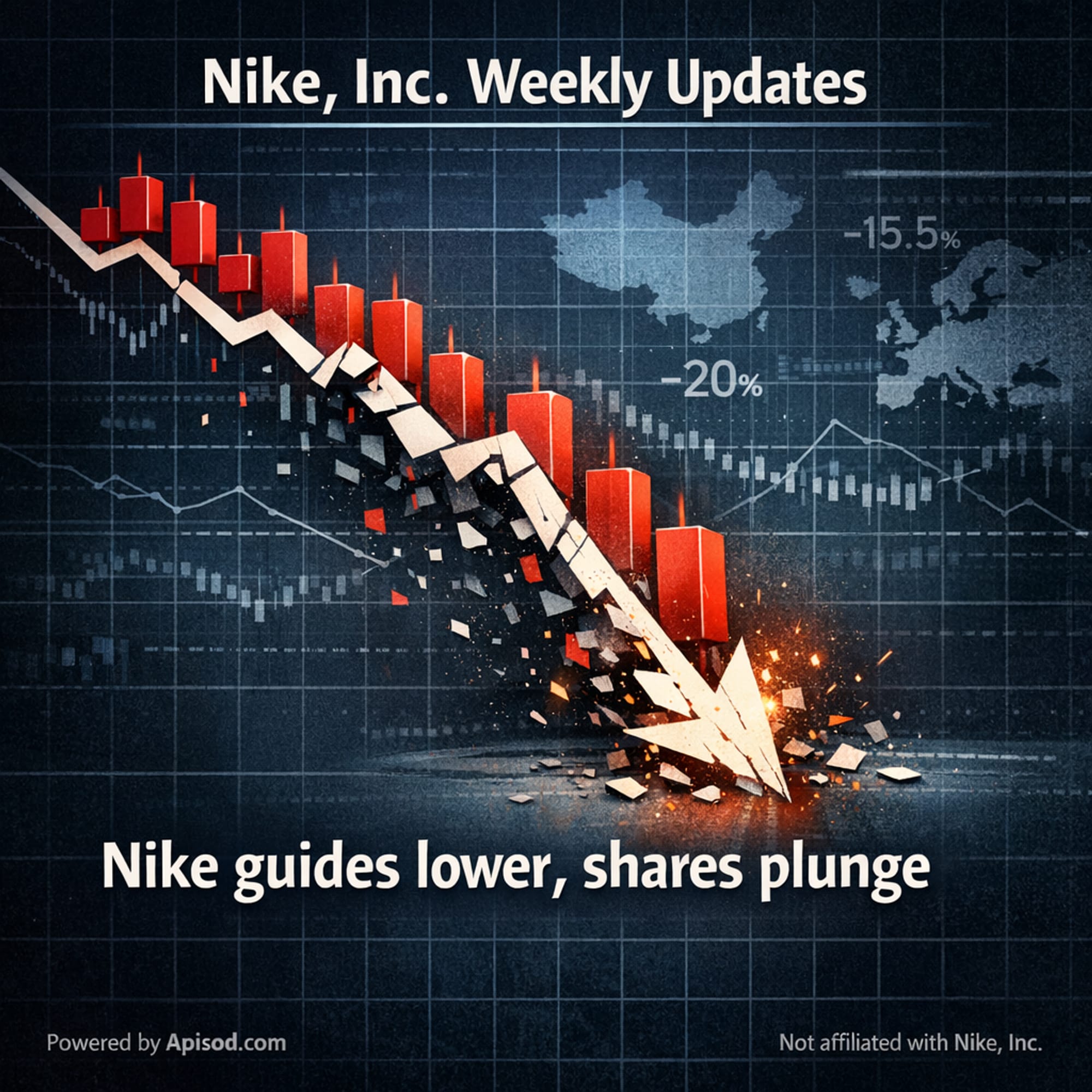 Nike guides lower, shares plunge episode cover art