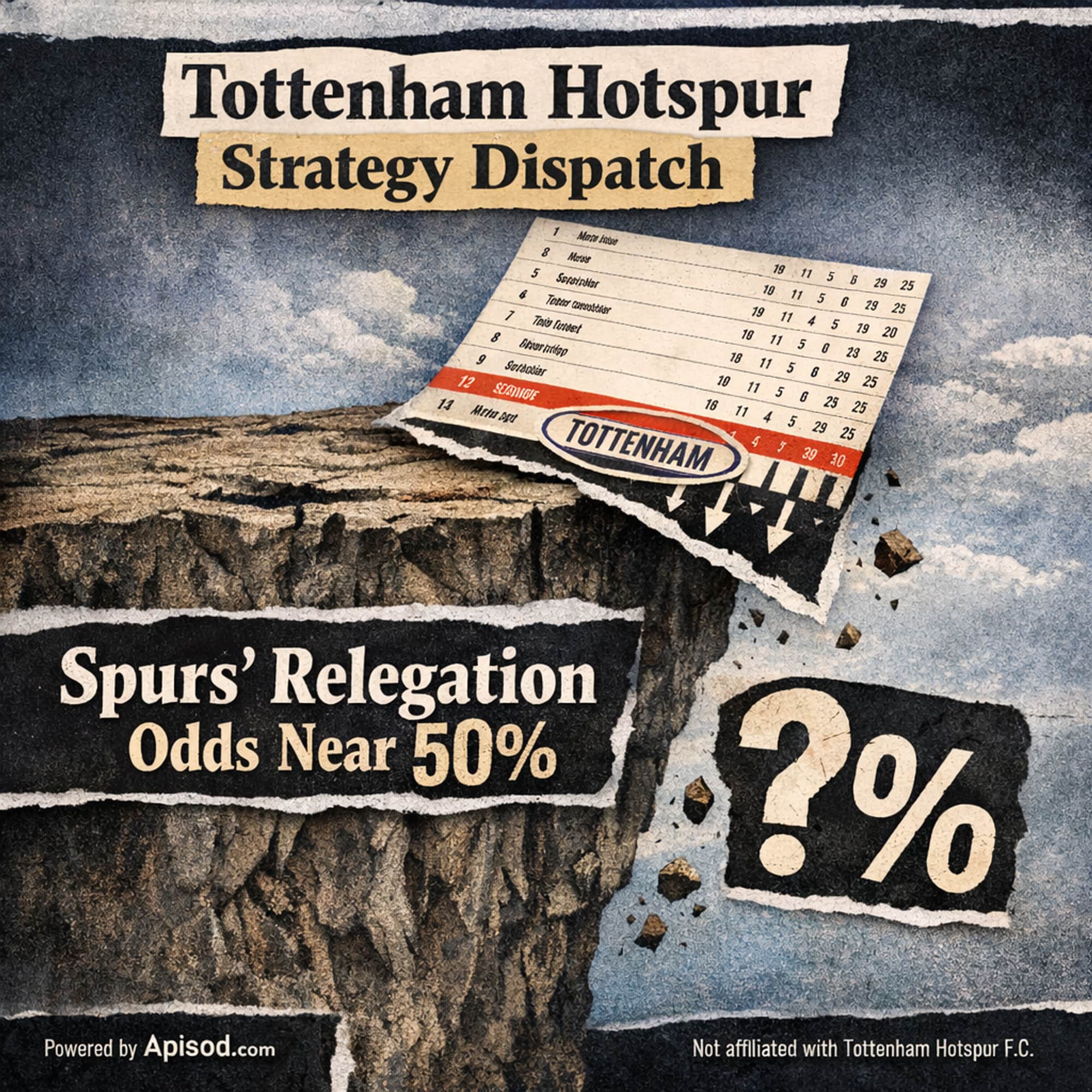 Spurs’ Relegation Odds Near 50% episode cover art