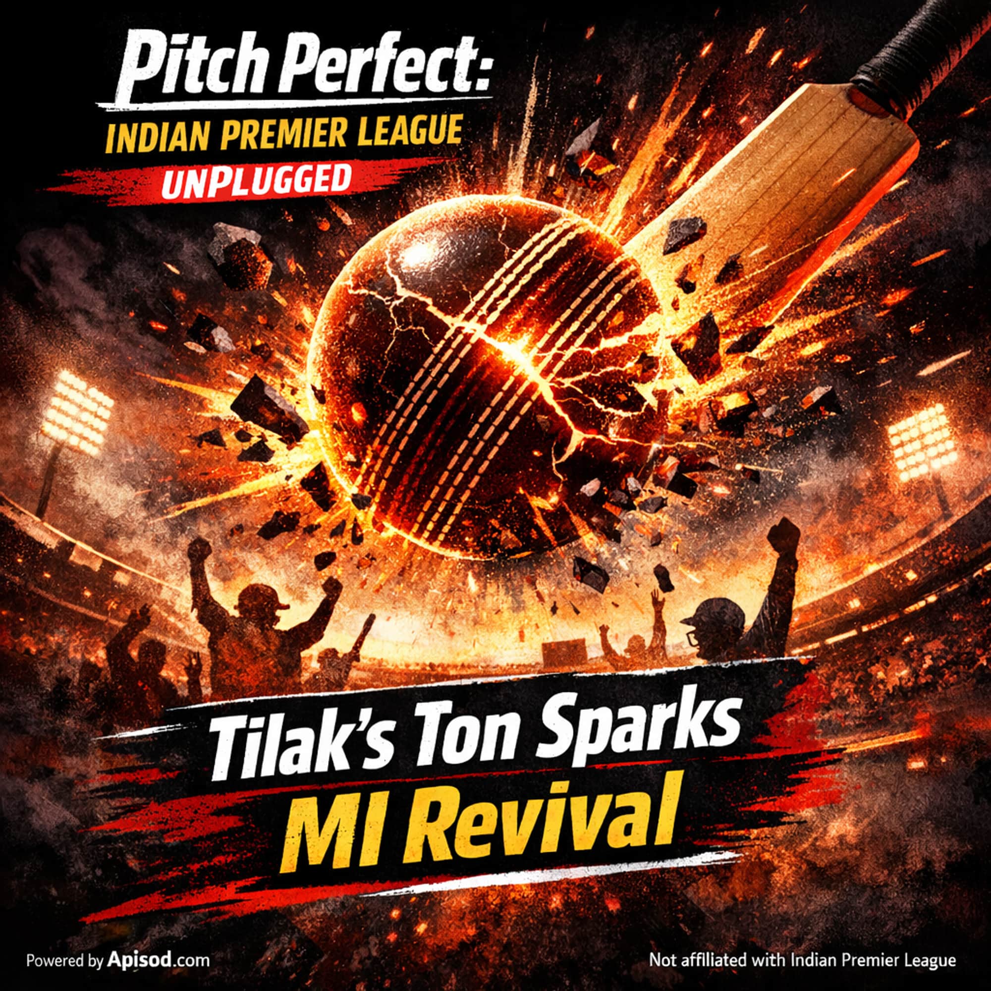 Tilak’s Ton Sparks MI Revival episode cover art