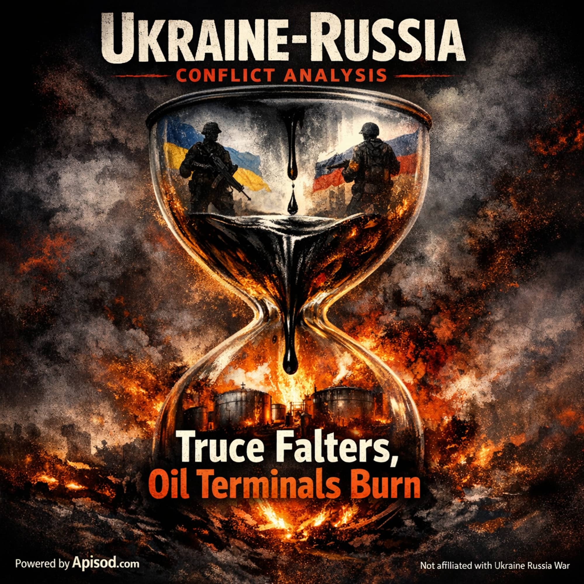 Truce Falters, Oil Terminals Burn episode cover art