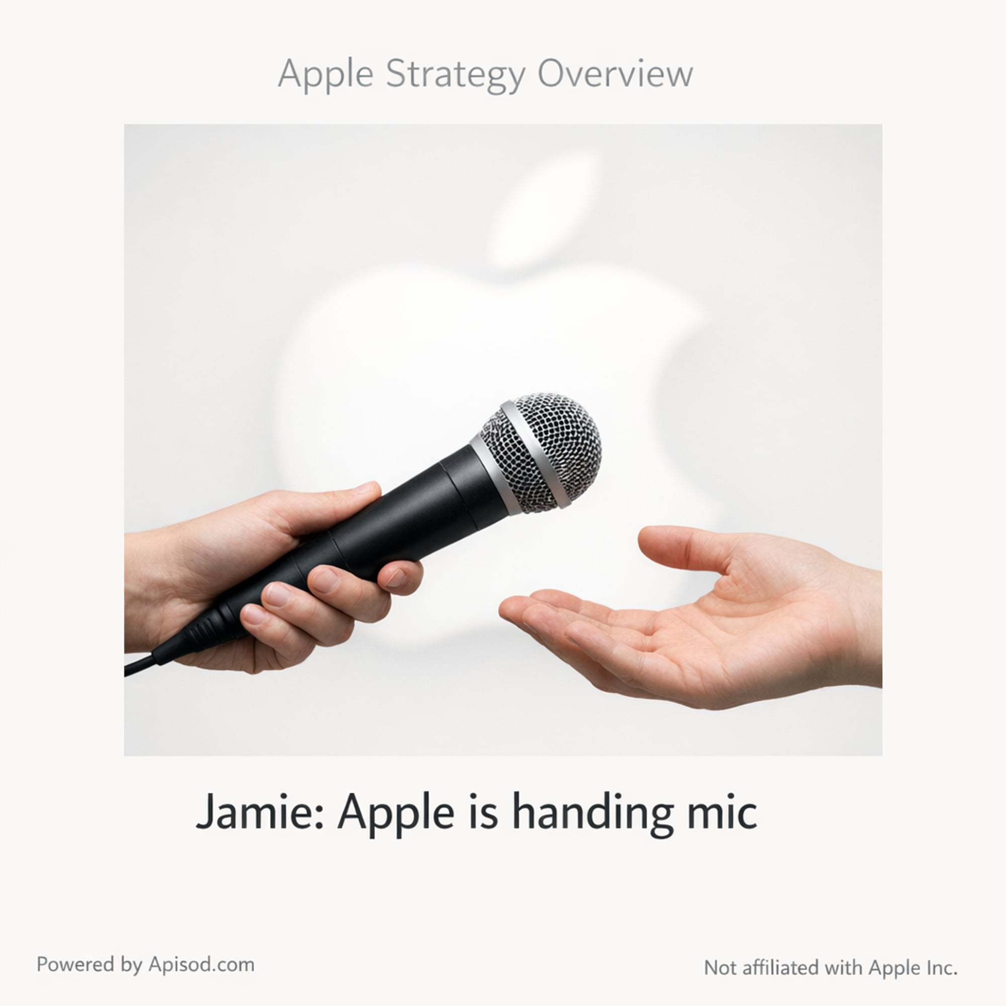 Jamie: Apple is handing mic episode cover art