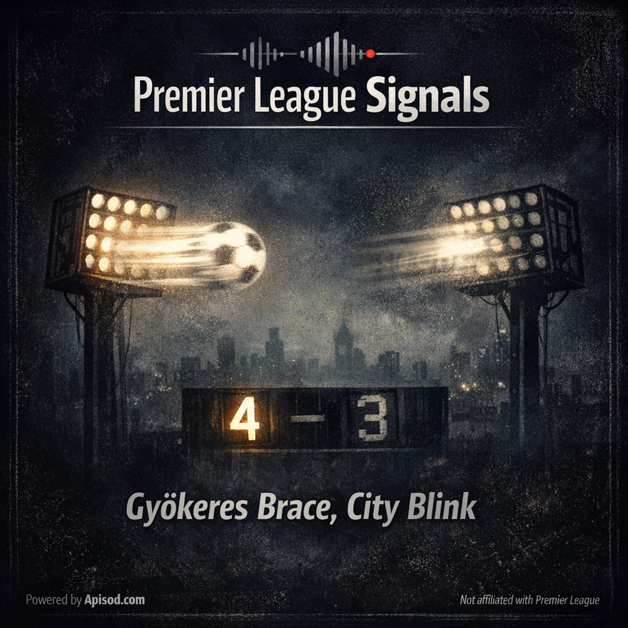 Gyökeres Brace, City Blink episode cover art