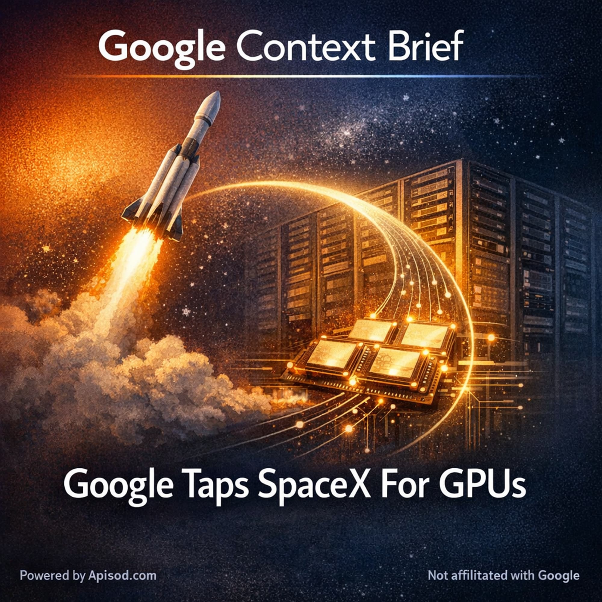 Google Taps SpaceX For GPUs episode cover art