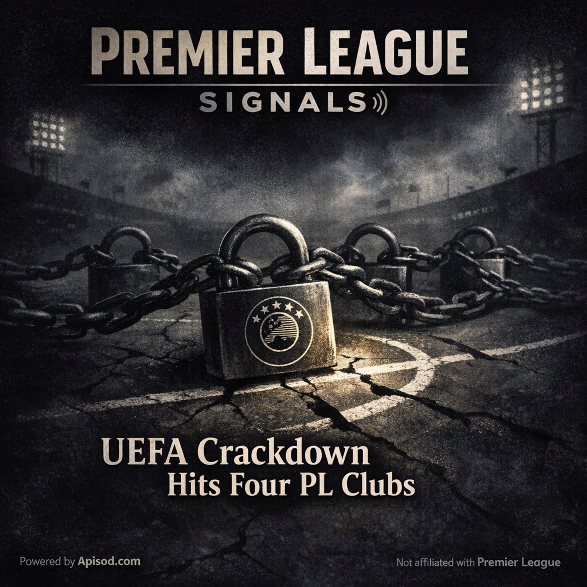 UEFA Crackdown Hits Four PL Clubs episode cover art