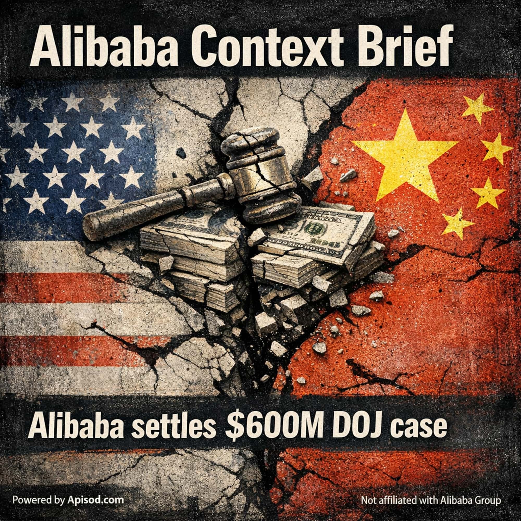 Alibaba settles $600M DOJ case episode cover art