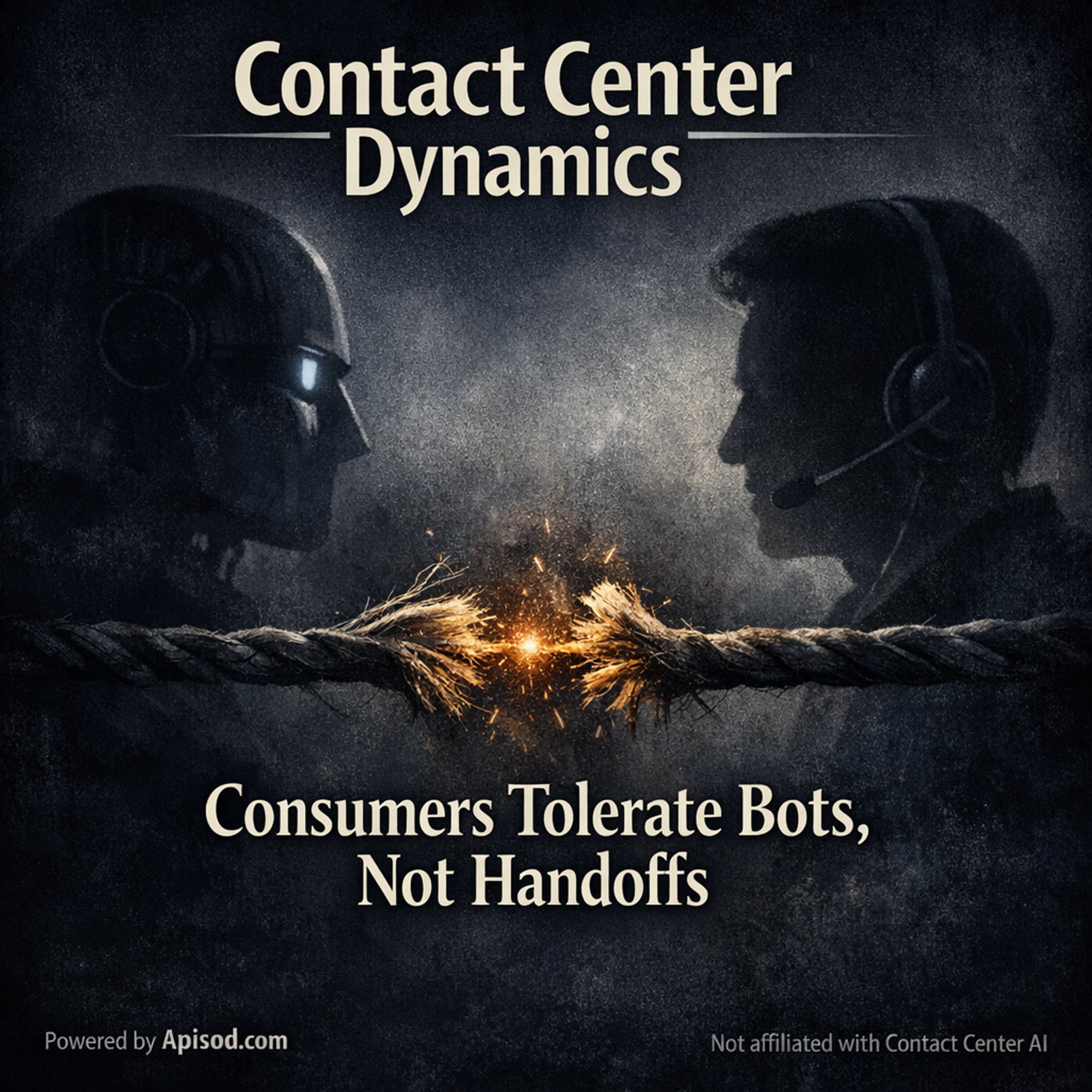 Consumers Tolerate Bots, Not Handoffs episode cover art