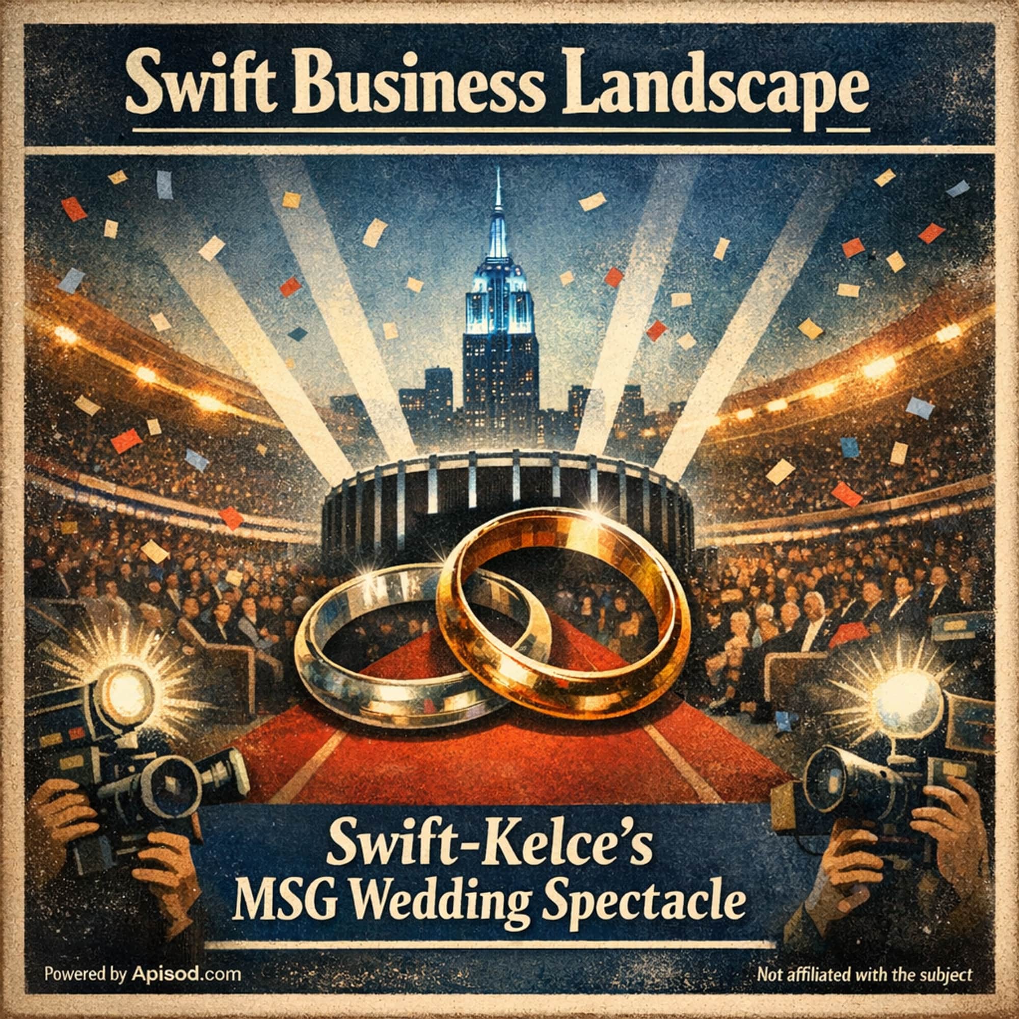Swift-Kelce's MSG Wedding Spectacle episode cover art
