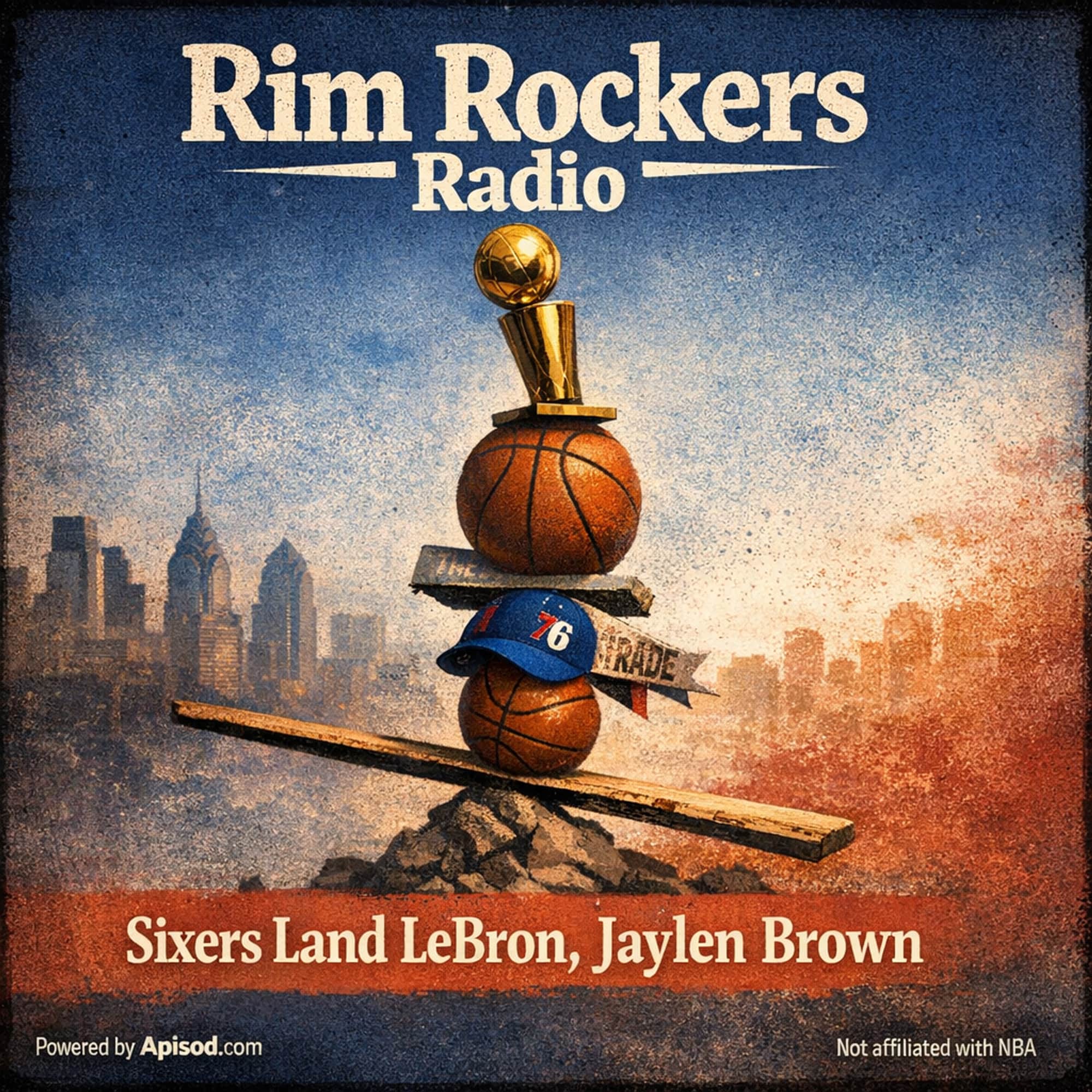 Sixers Land LeBron, Jaylen Brown episode cover art
