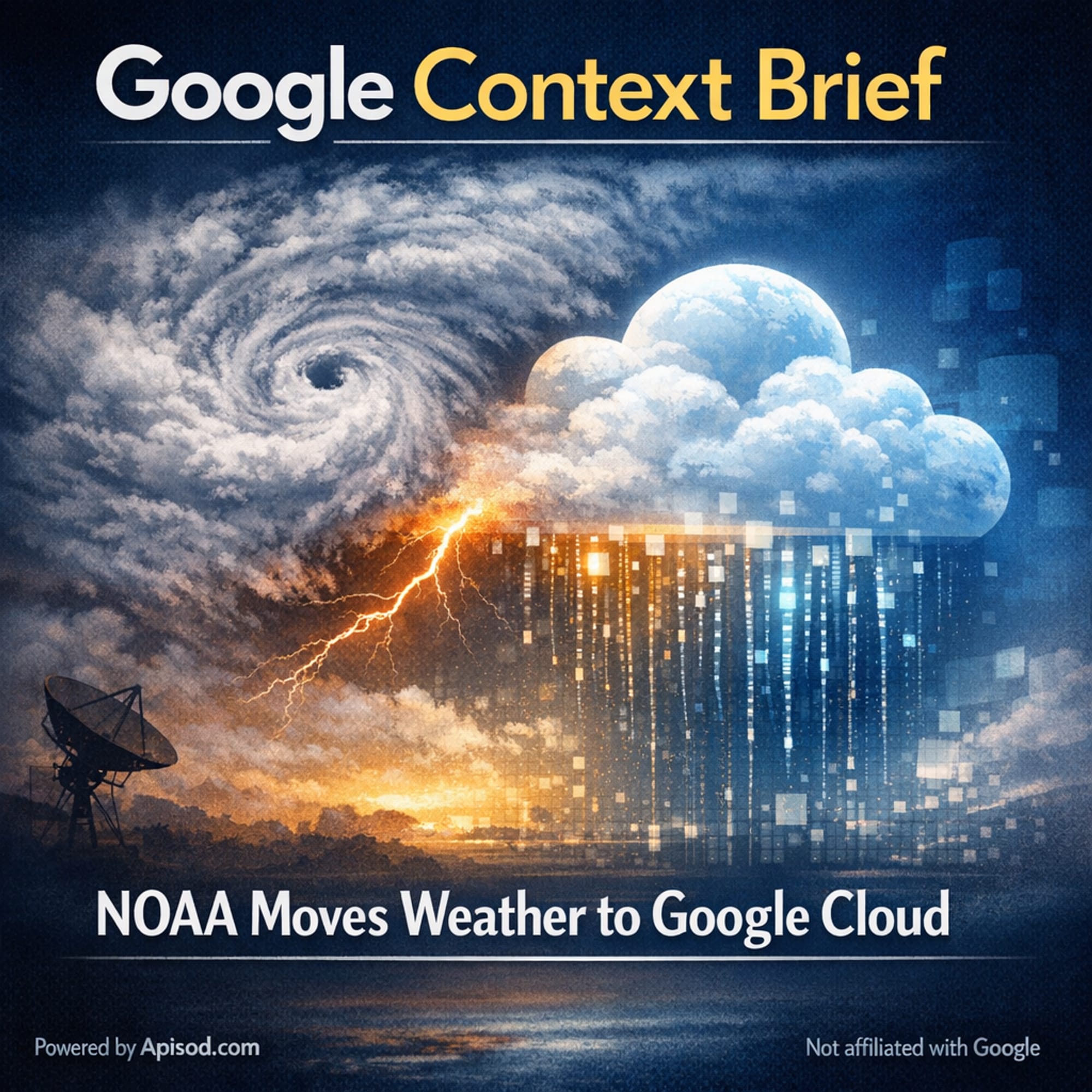 NOAA Moves Weather to Google Cloud episode cover art