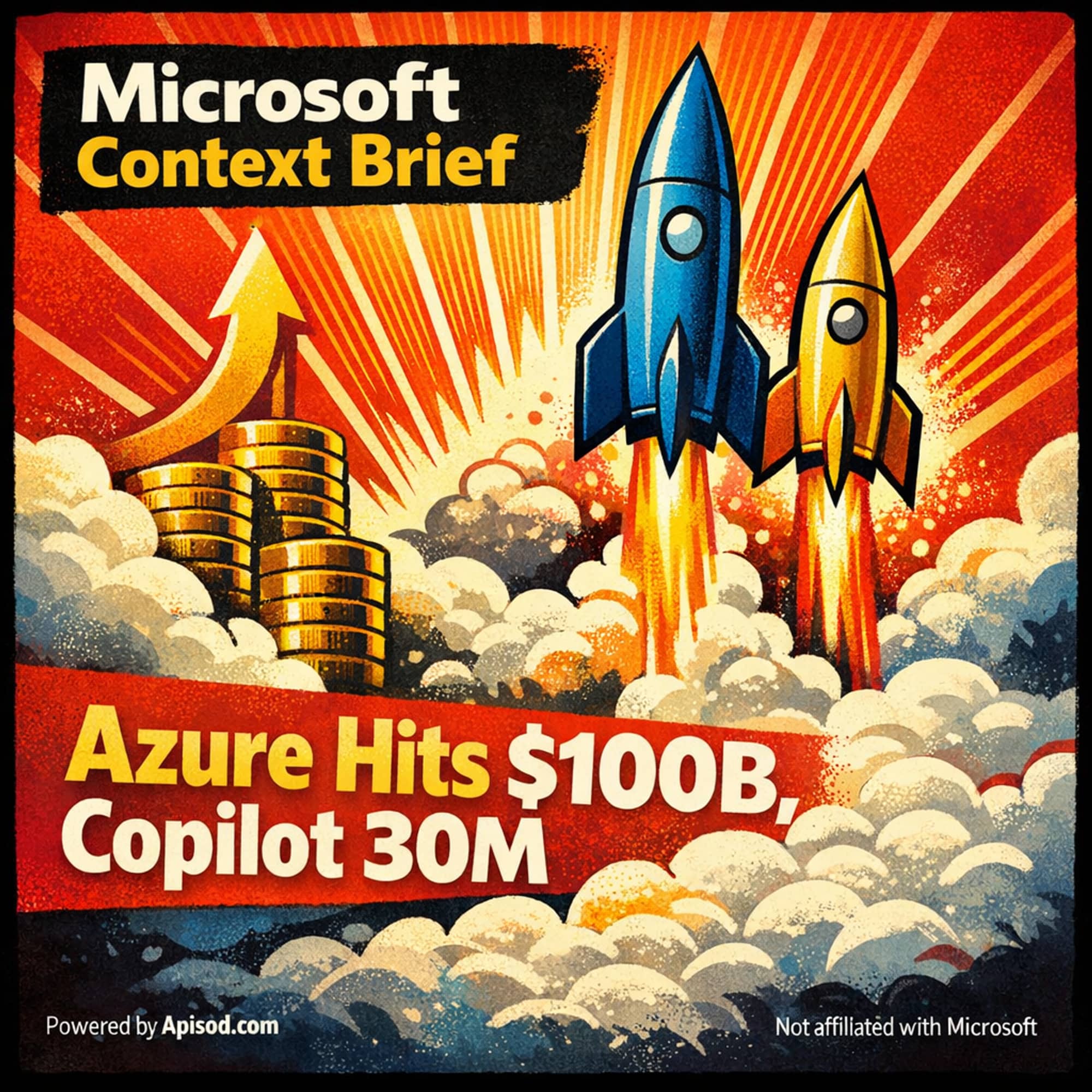 Azure Hits $100B, Copilot 30M episode cover art