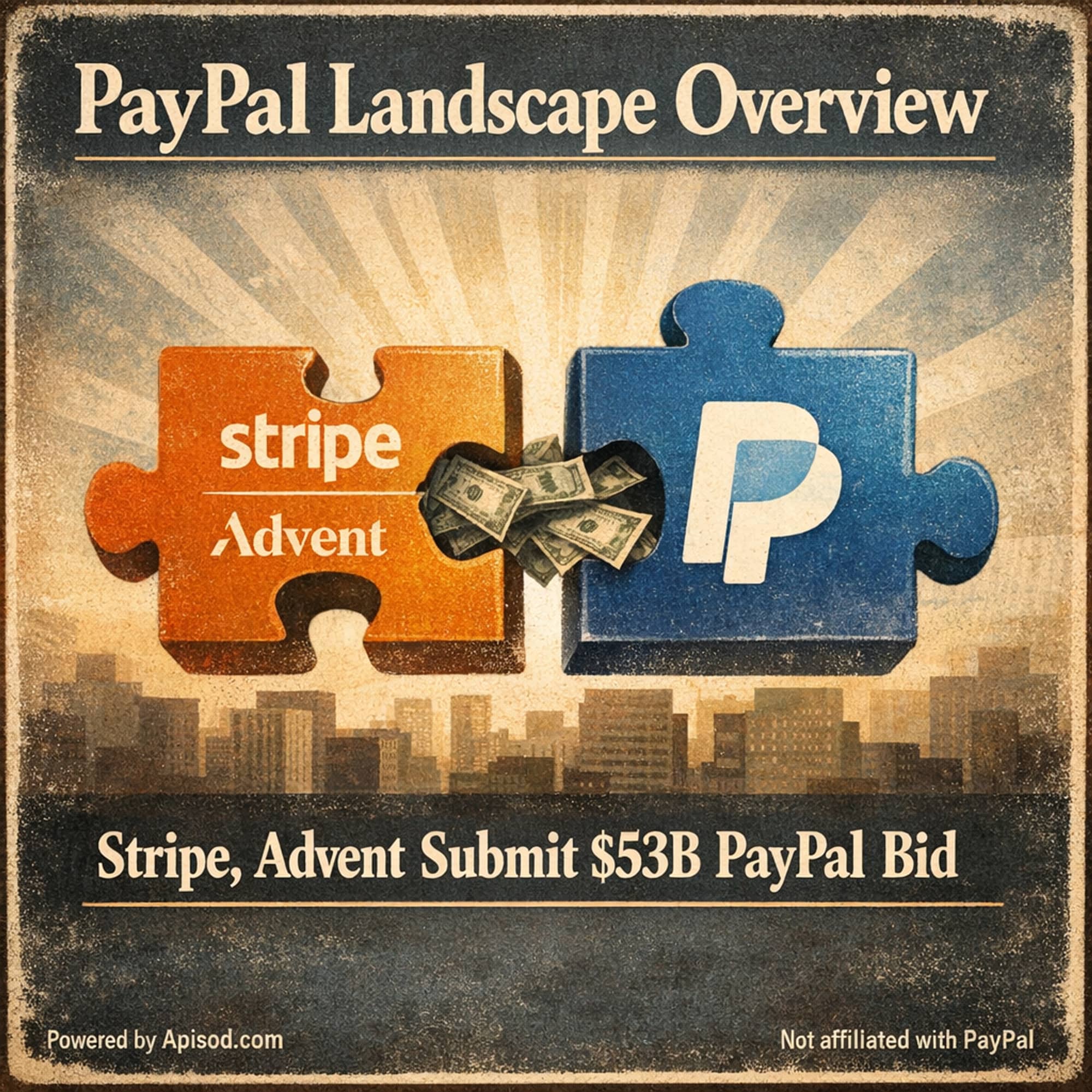 Stripe, Advent Submit $53B PayPal Bid episode cover art