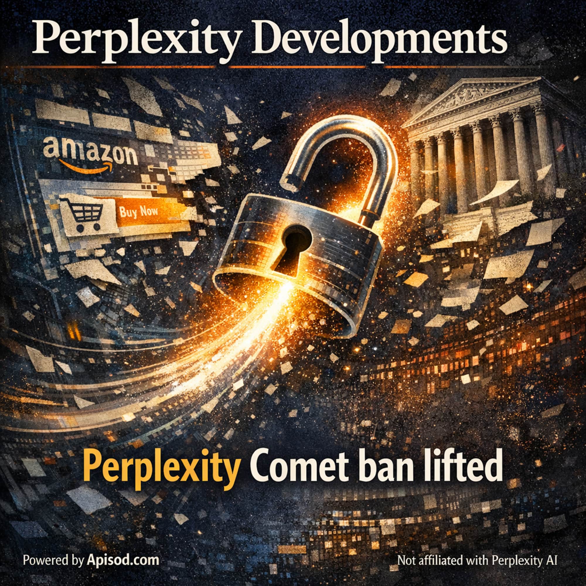 Perplexity Comet ban lifted episode cover art