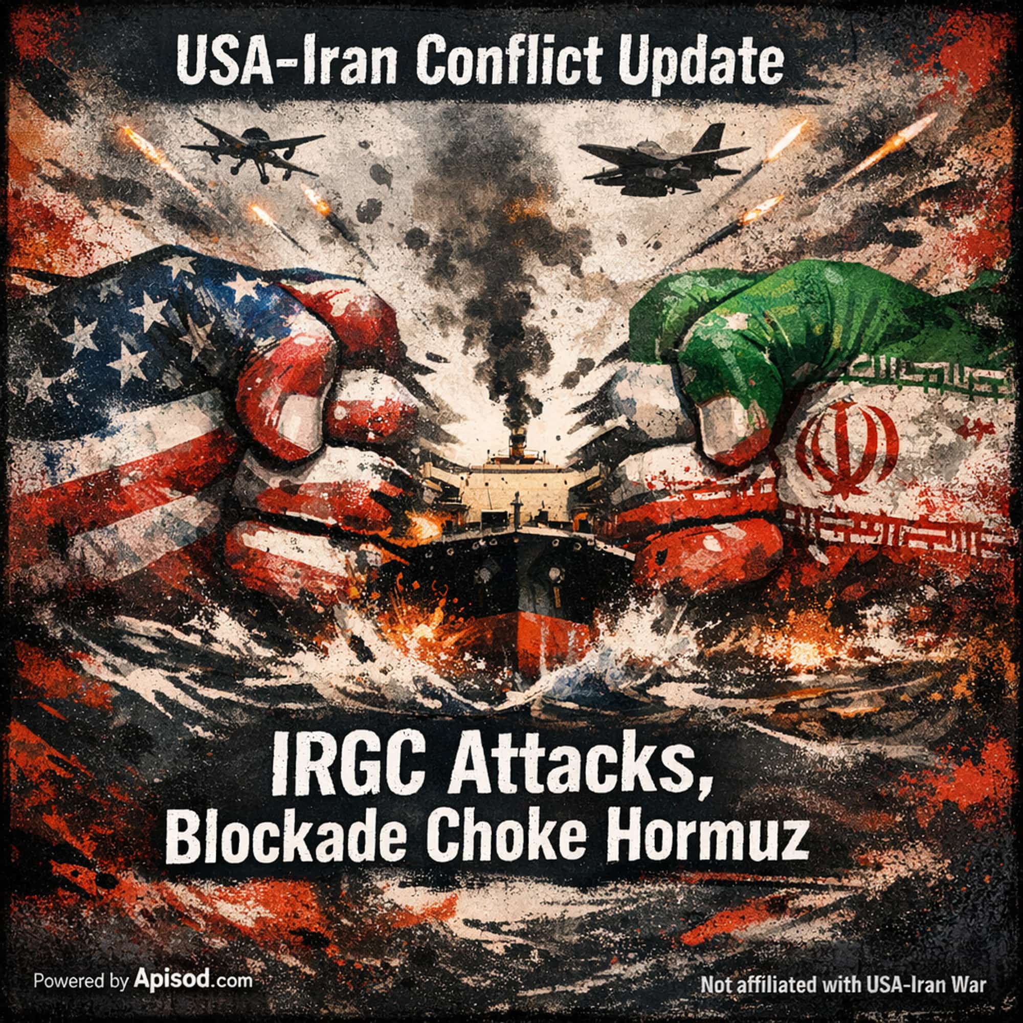 IRGC Attacks, Blockade Choke Hormuz episode cover art
