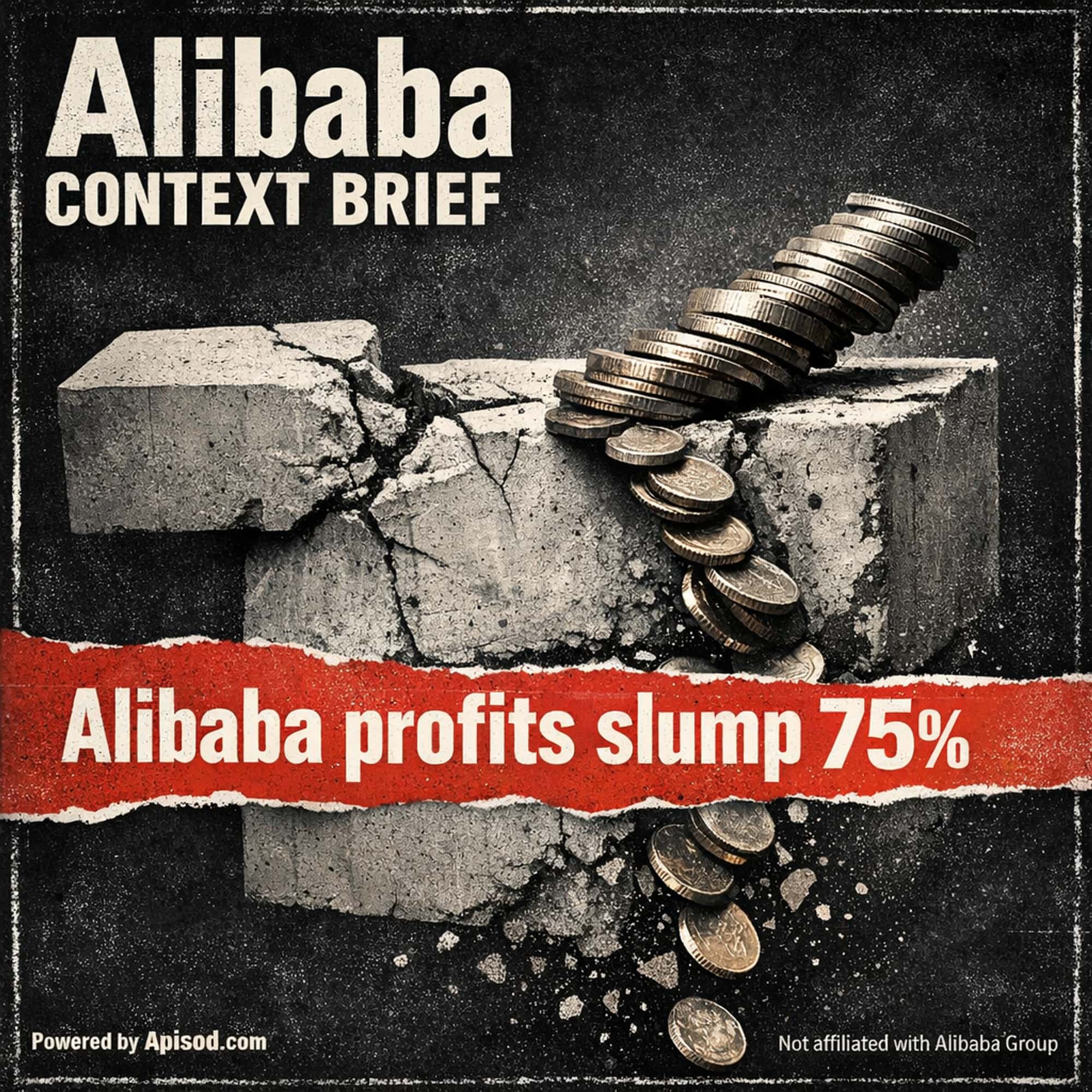 Alibaba profits slump 75% episode cover art