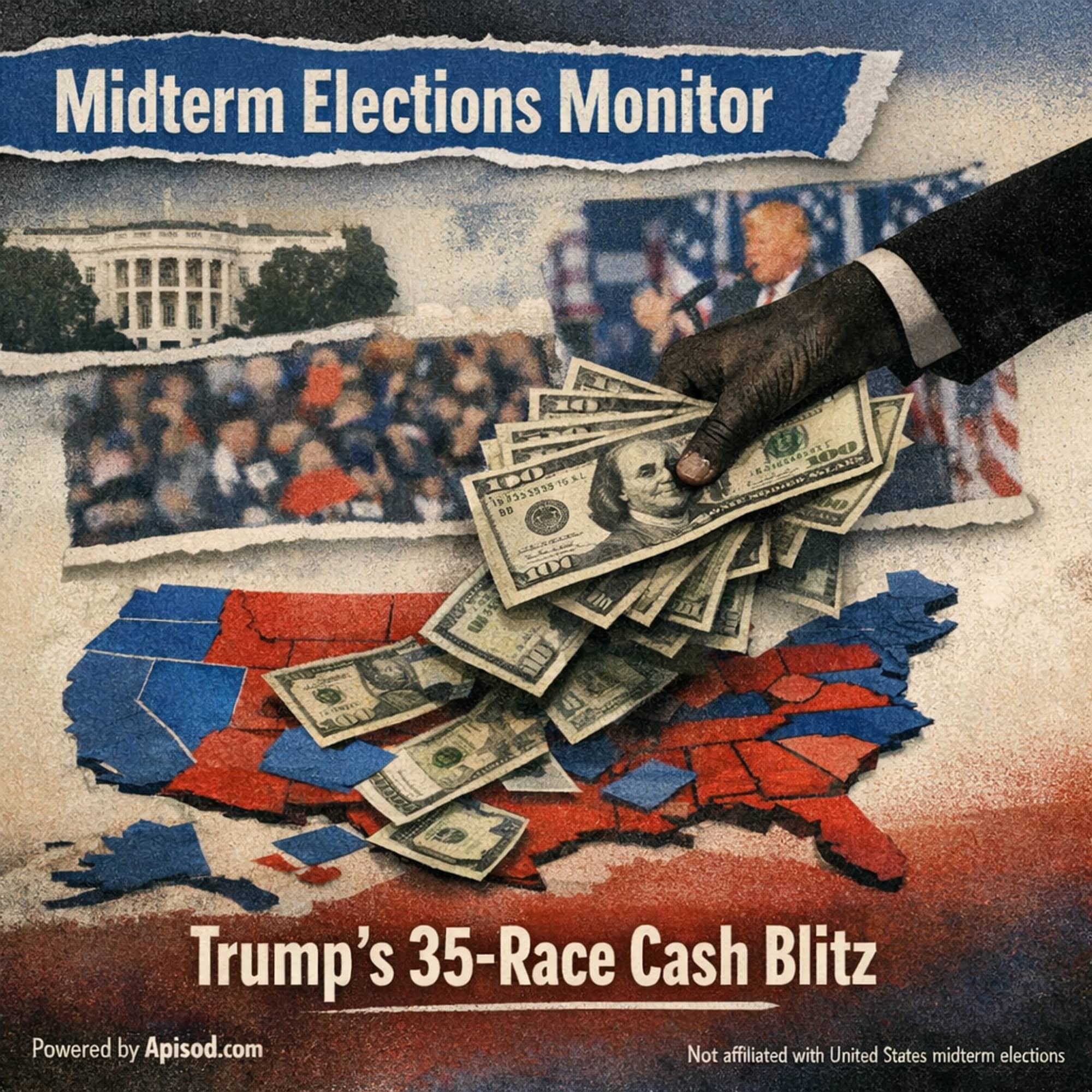 Trump's 35-Race Cash Blitz episode cover art
