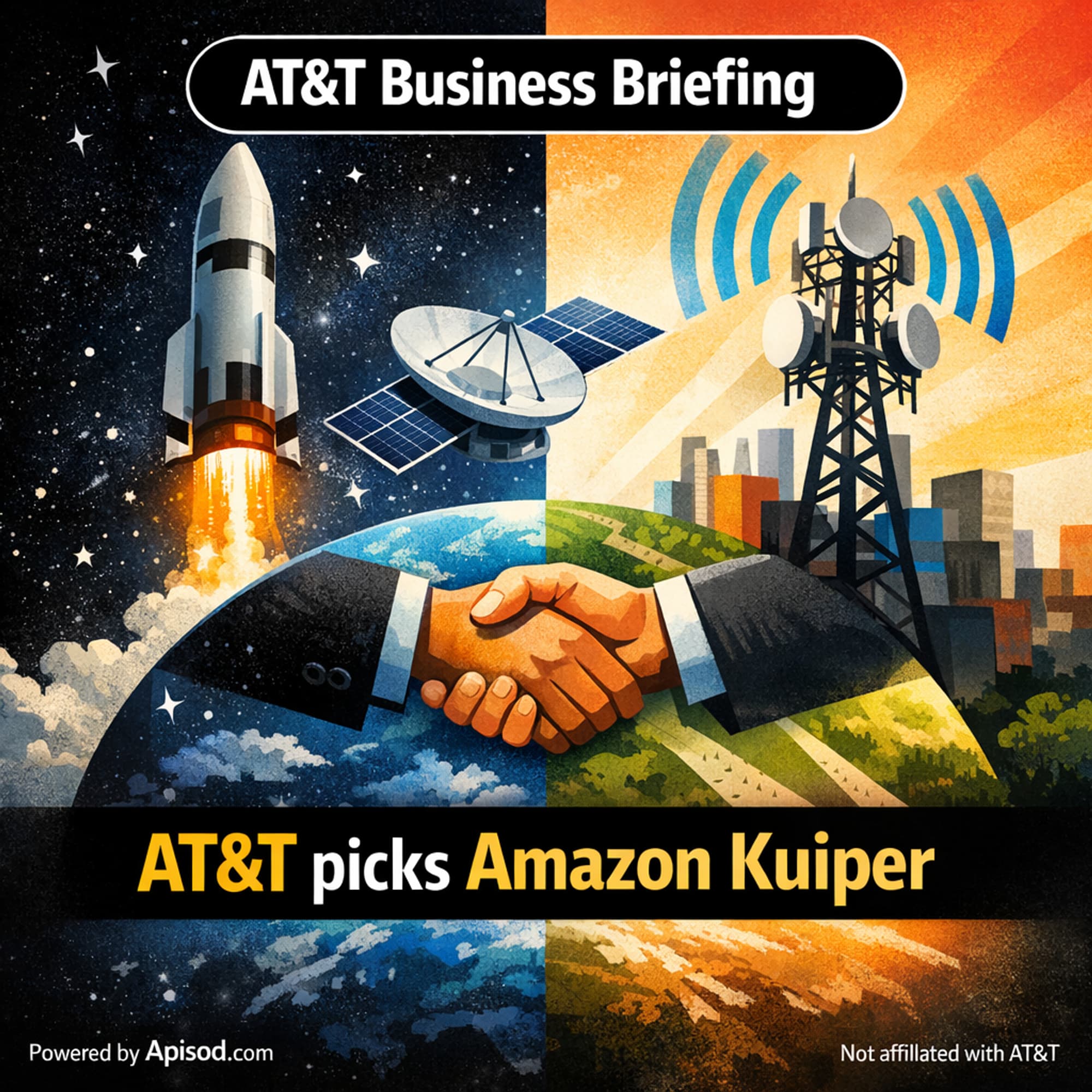 AT&T picks Amazon Kuiper episode cover art