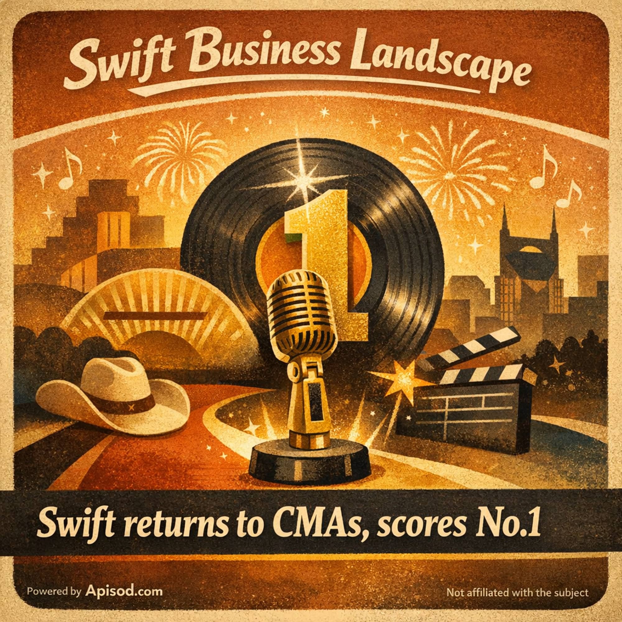 Swift returns to CMAs, scores No.1 episode cover art