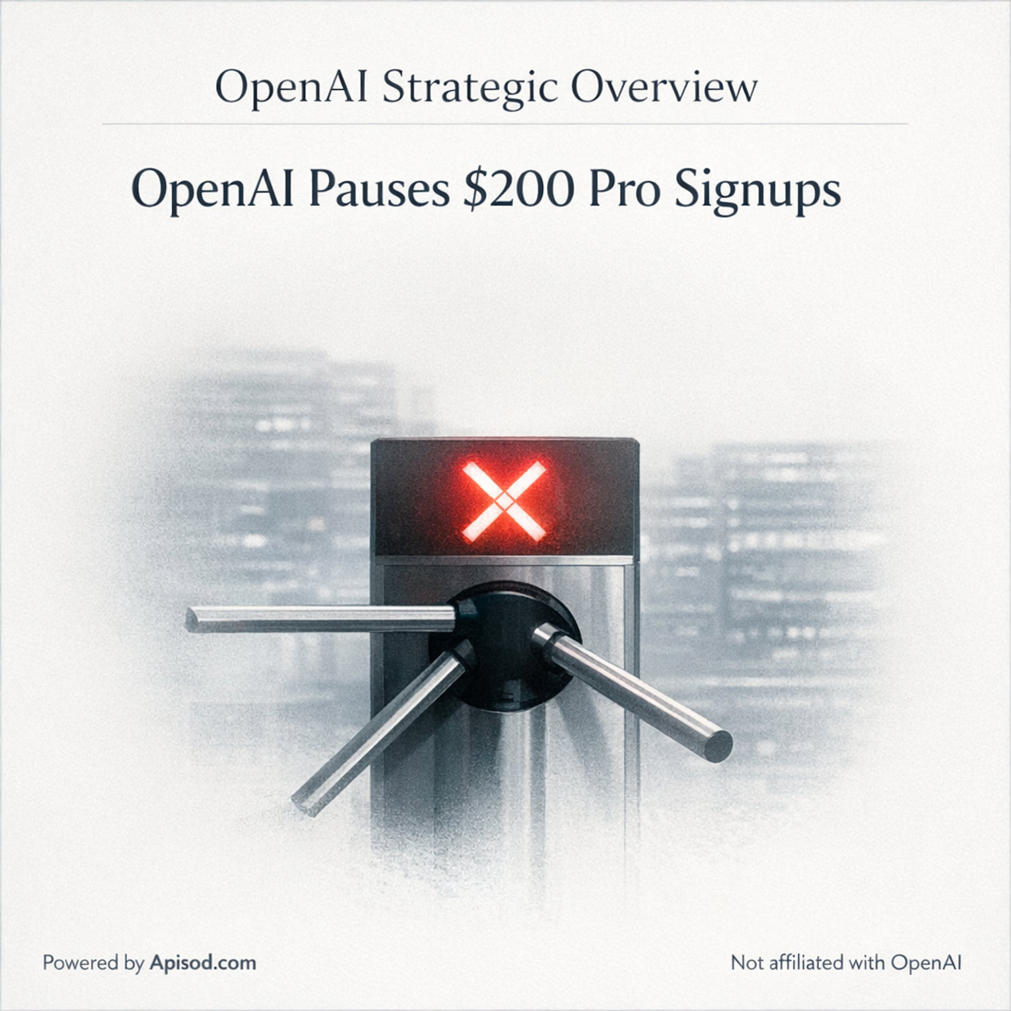 OpenAI Pauses $200 Pro Signups episode cover art