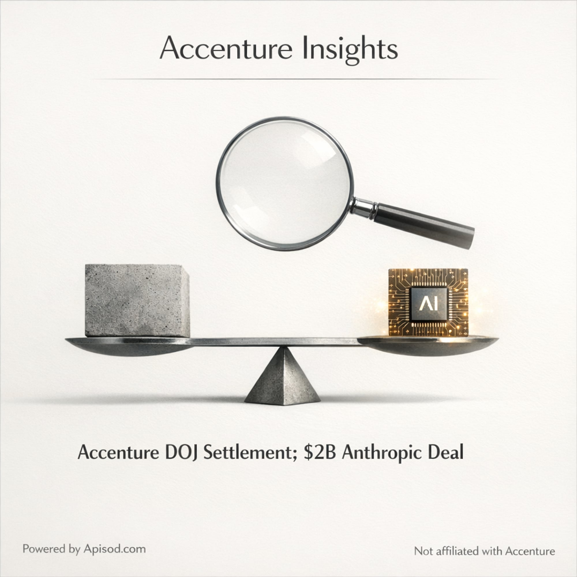 Accenture DOJ Settlement; $2B Anthropic Deal episode cover art