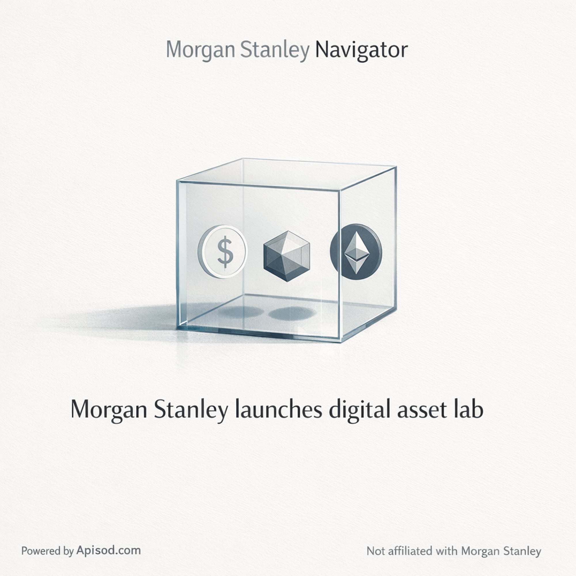Morgan Stanley launches digital asset lab episode cover art