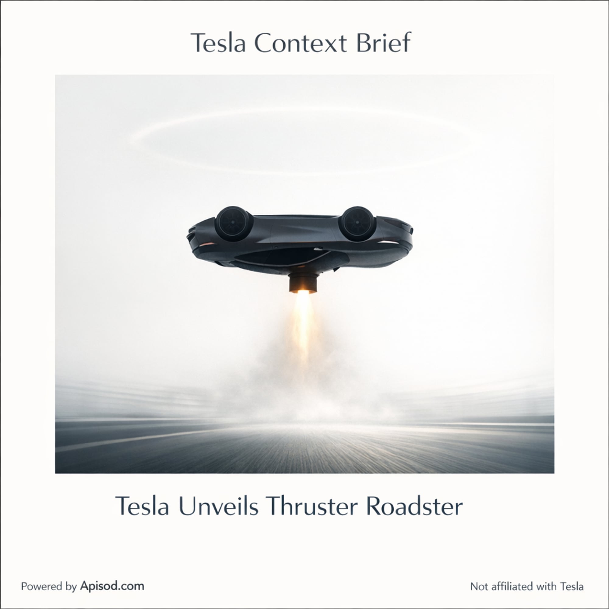 Tesla Unveils Thruster Roadster episode cover art