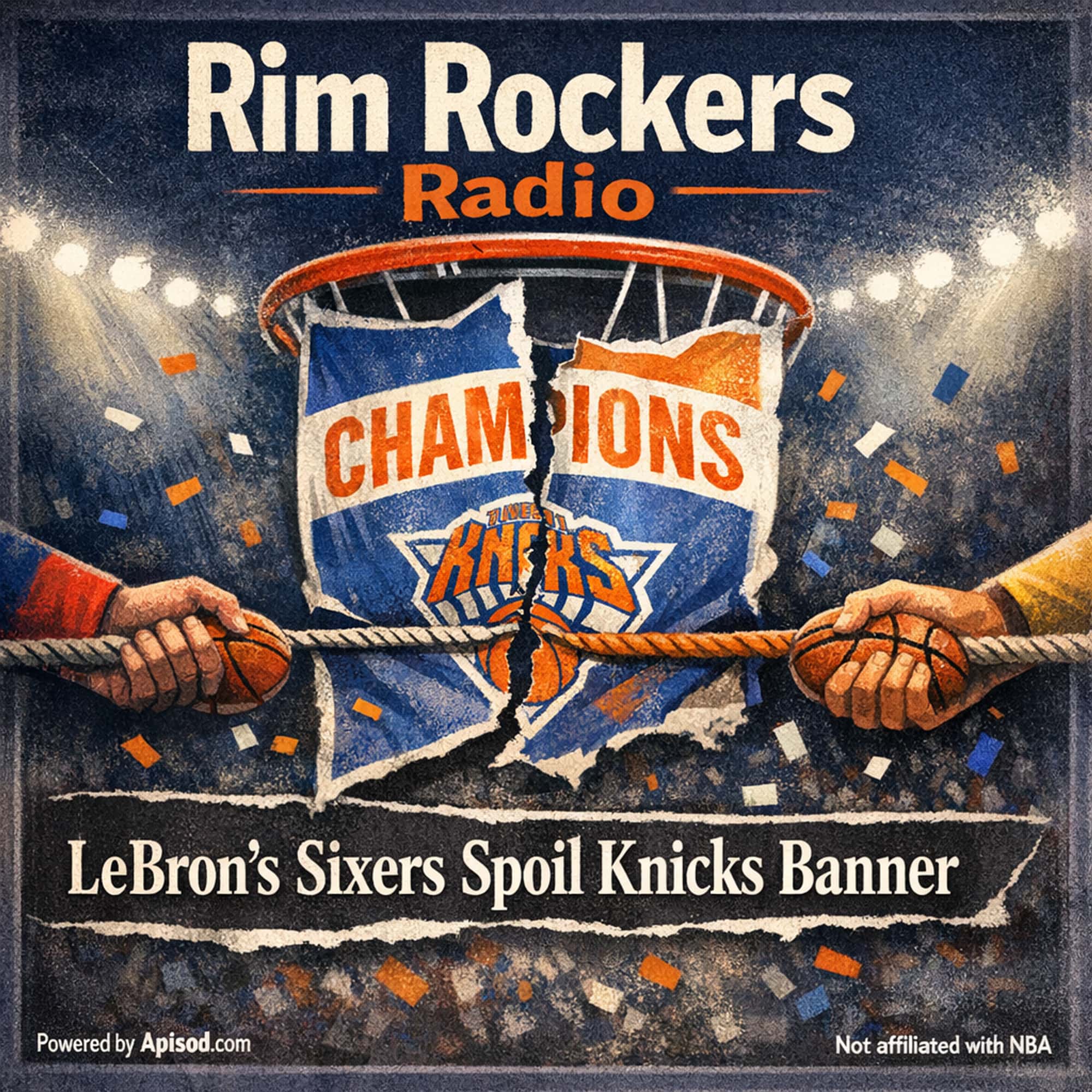 LeBron’s Sixers Spoil Knicks Banner episode cover art